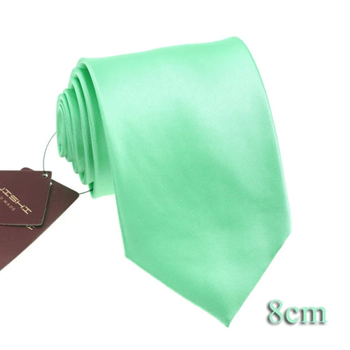 HUISHI Solid Color Neckties