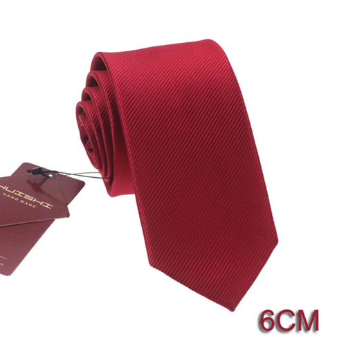 HUISHI Solid Color Neckties