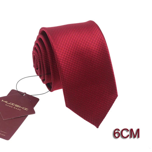 HUISHI Solid Color Neckties