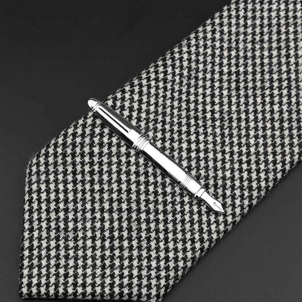 Chrome Stainless Steel Custom Shape Tie Clip