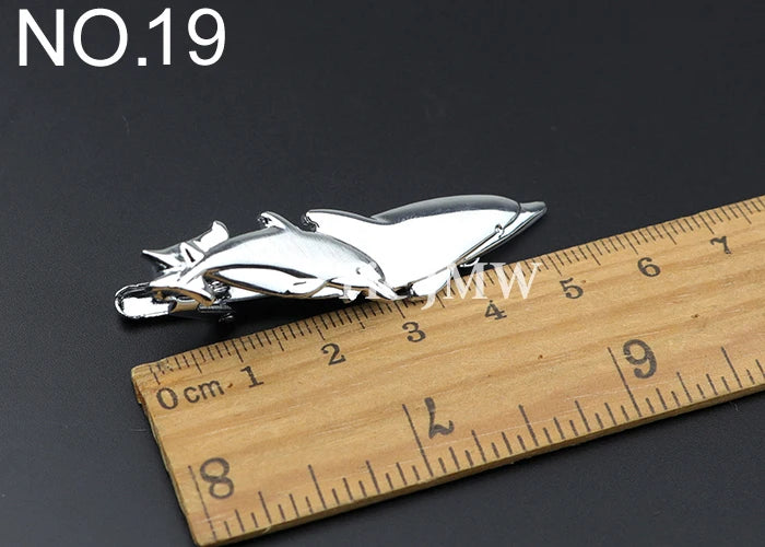 Chrome Stainless Steel Custom Shape Tie Clip
