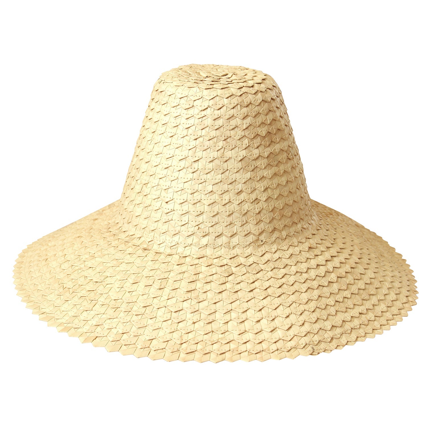 KEMALA Palm Straw Hat In Beige