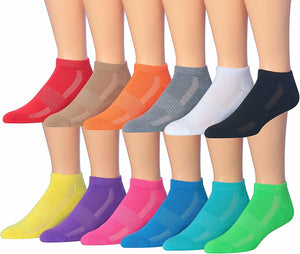 James Fiallo Men's 12-Pairs Performance Low Cut Athletic Sport Socks