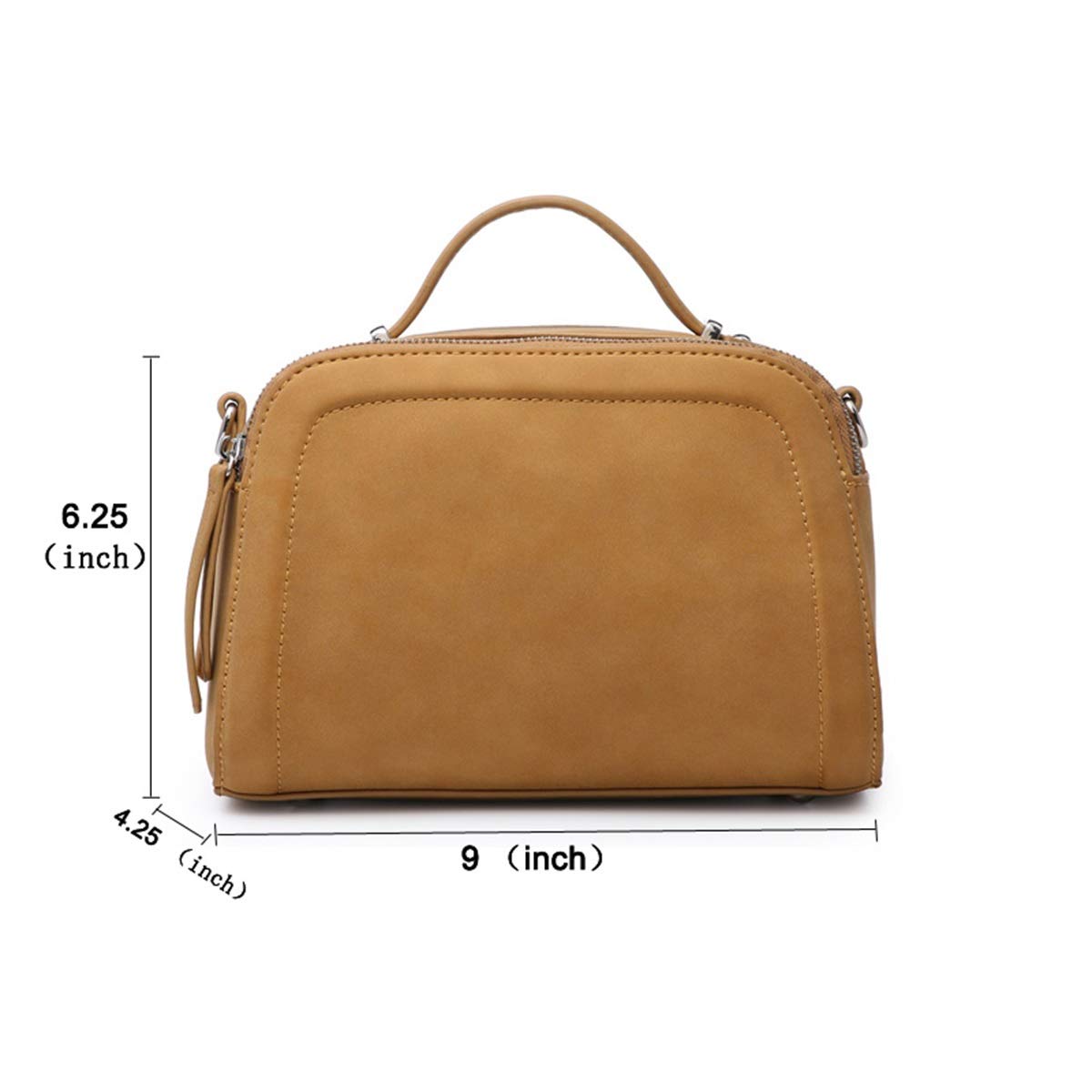 Women crossbody Tote Bag with Triple Compartment