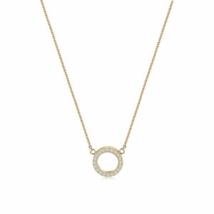 Open Circle Pendant Necklace