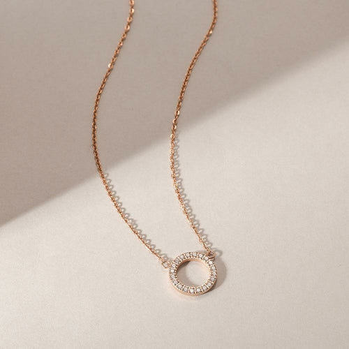 Open Circle Pendant Necklace