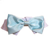 Aqua Satin Bow Tie