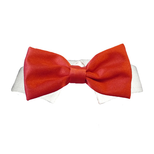 Red Satin Bow Tie