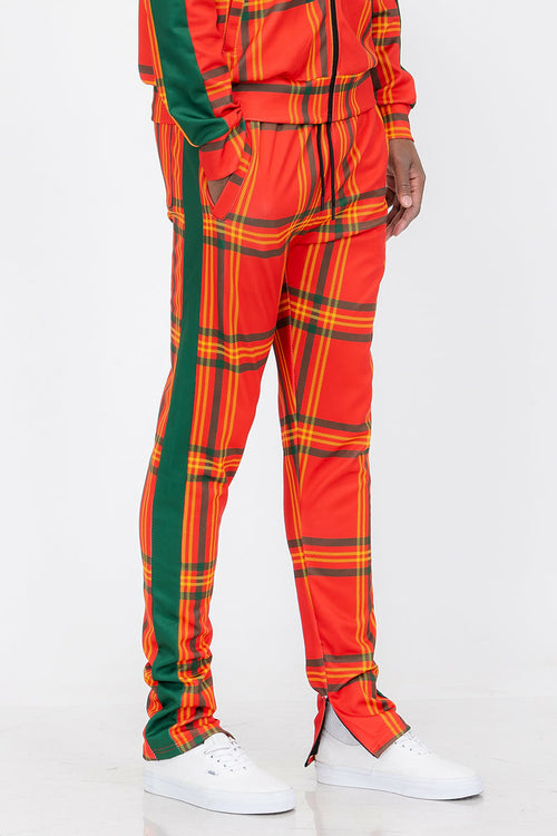 Plaid Out Track Pants