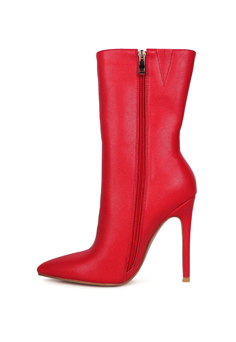 Micah Pointed Toe Stiletto High Ankle Boots