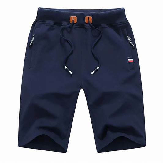 Men’s Drawstring Knit Shorts – Casual Streetwear Joggers with Pockets