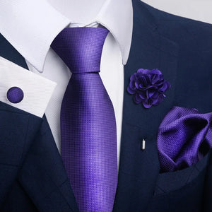 Luxury Ties Floral and Paisley Design (includes FREE flower lapel pin)