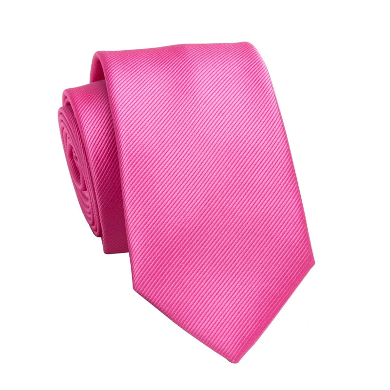 Business Jacquard Slim Tie – Classic British Solid Color