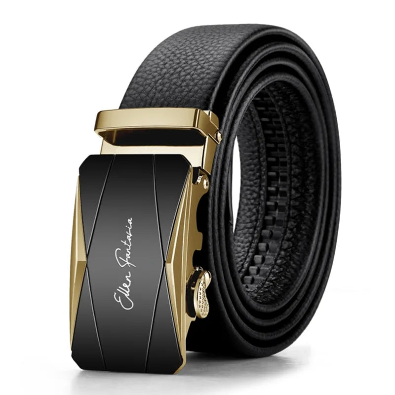 OYIFAN Men’s Genuine Leather Automatic Belt