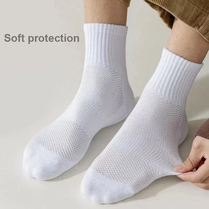 Towel-Bottom Cotton Socks