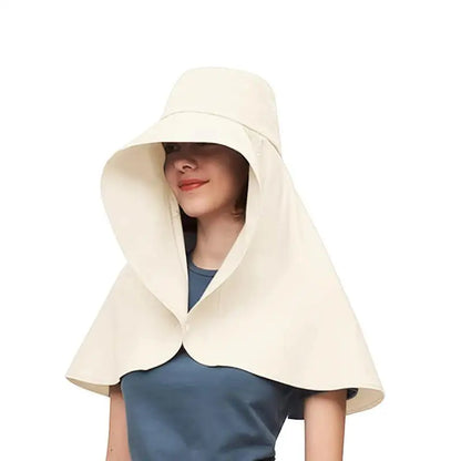 Women's UV Protection Sun Hat with Neck Flap – Wide Brim, Foldable, Lightweight & Breathable for Outdoor Use