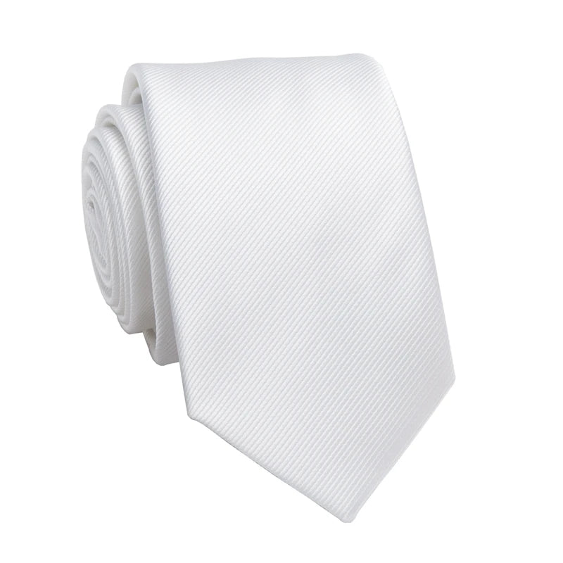 Business Jacquard Slim Tie – Classic British Solid Color