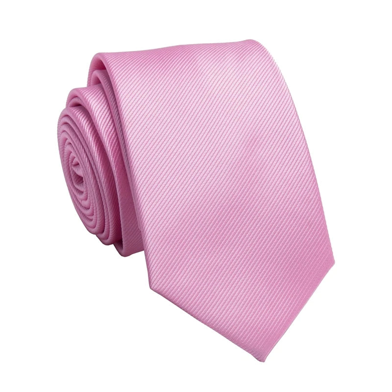 Business Jacquard Slim Tie – Classic British Solid Color