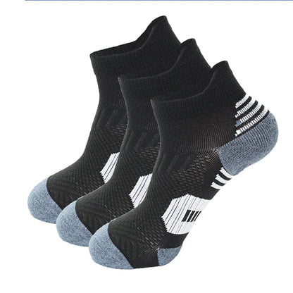 3 Pairs Non-Slip Quick-Drying Fitness Sports Socks