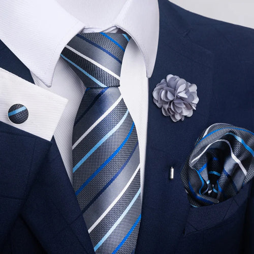 Luxury Ties Floral and Paisley Design (includes FREE flower lapel pin)