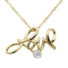 Love Necklace 24K Gold Plated with Crystal Pendant