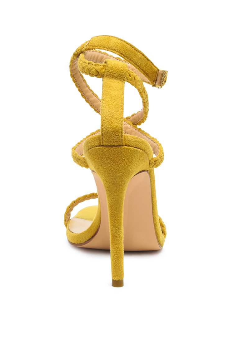 Sherri High Heeled Faux Suede Sandals