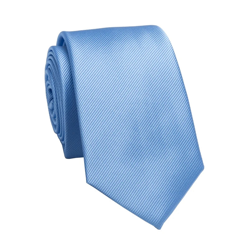 Business Jacquard Slim Tie – Classic British Solid Color