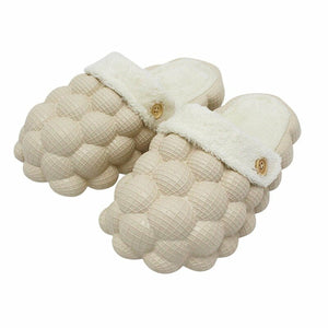 Non-slip Warm Cotton Bubble Slides for Home