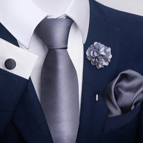 Luxury Ties Floral and Paisley Design (includes FREE flower lapel pin)