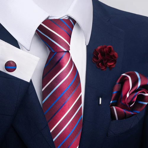 Luxury Ties Floral and Paisley Design (includes FREE flower lapel pin)