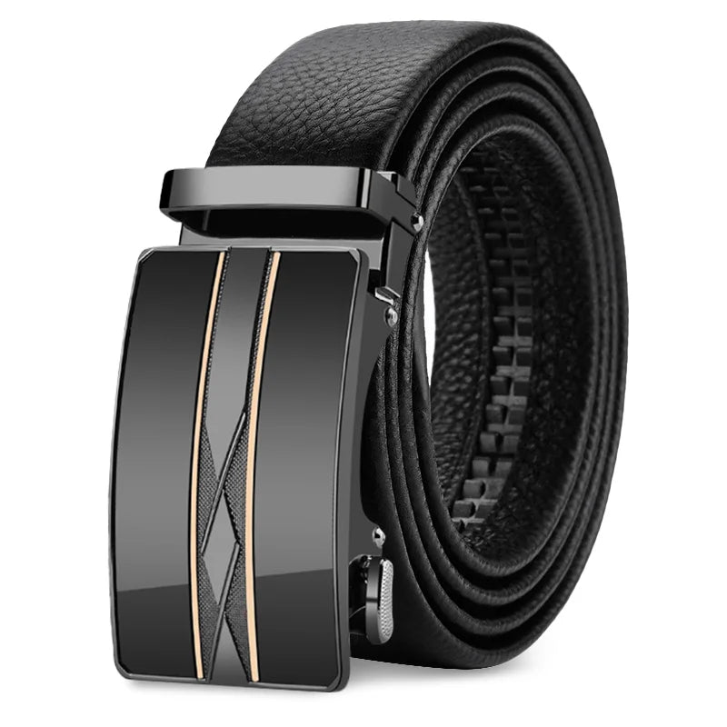 OYIFAN Men’s Genuine Leather Automatic Belt
