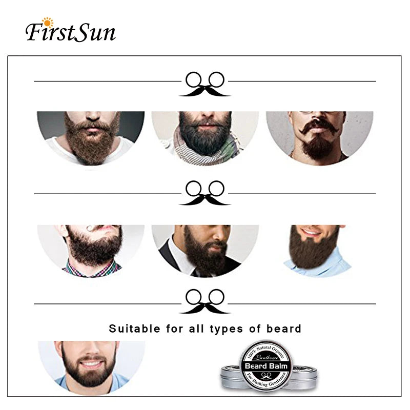 Natural Beard Balm & Growth Oil for Men | Moisturizing, Smoothing & Styling Cream