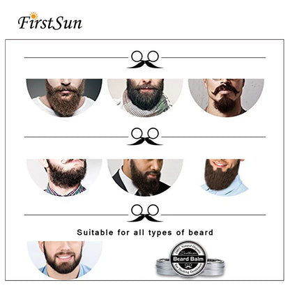 Natural Beard Balm & Growth Oil for Men | Moisturizing, Smoothing & Styling Cream
