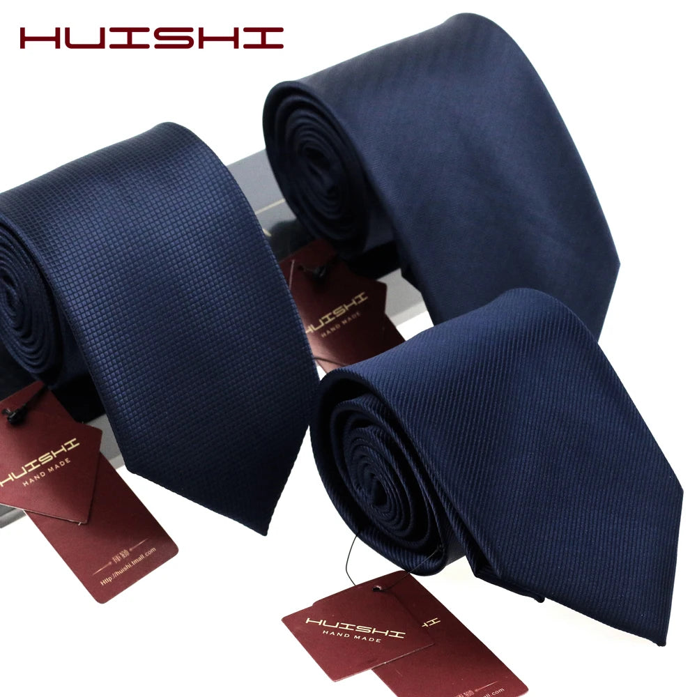 HUISHI Solid Color Neckties