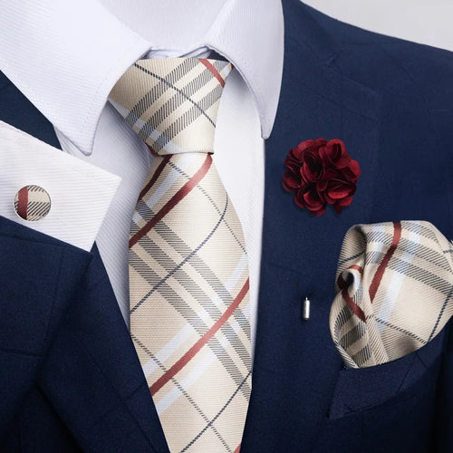 Luxury Ties Floral and Paisley Design (includes FREE flower lapel pin)