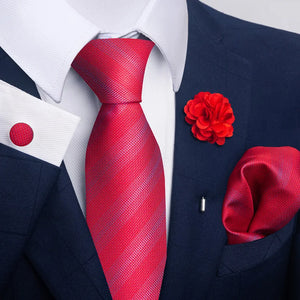 Luxury Ties Floral and Paisley Design (includes FREE flower lapel pin)