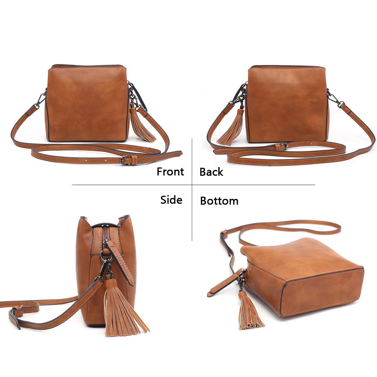 Small Crossbody Bag Triple Multipockets