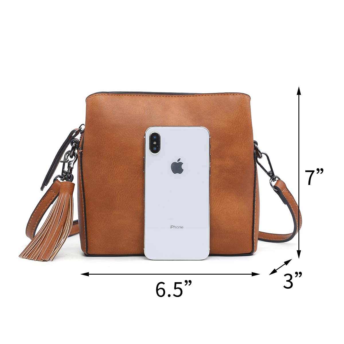 Small Crossbody Bag Triple Multipockets