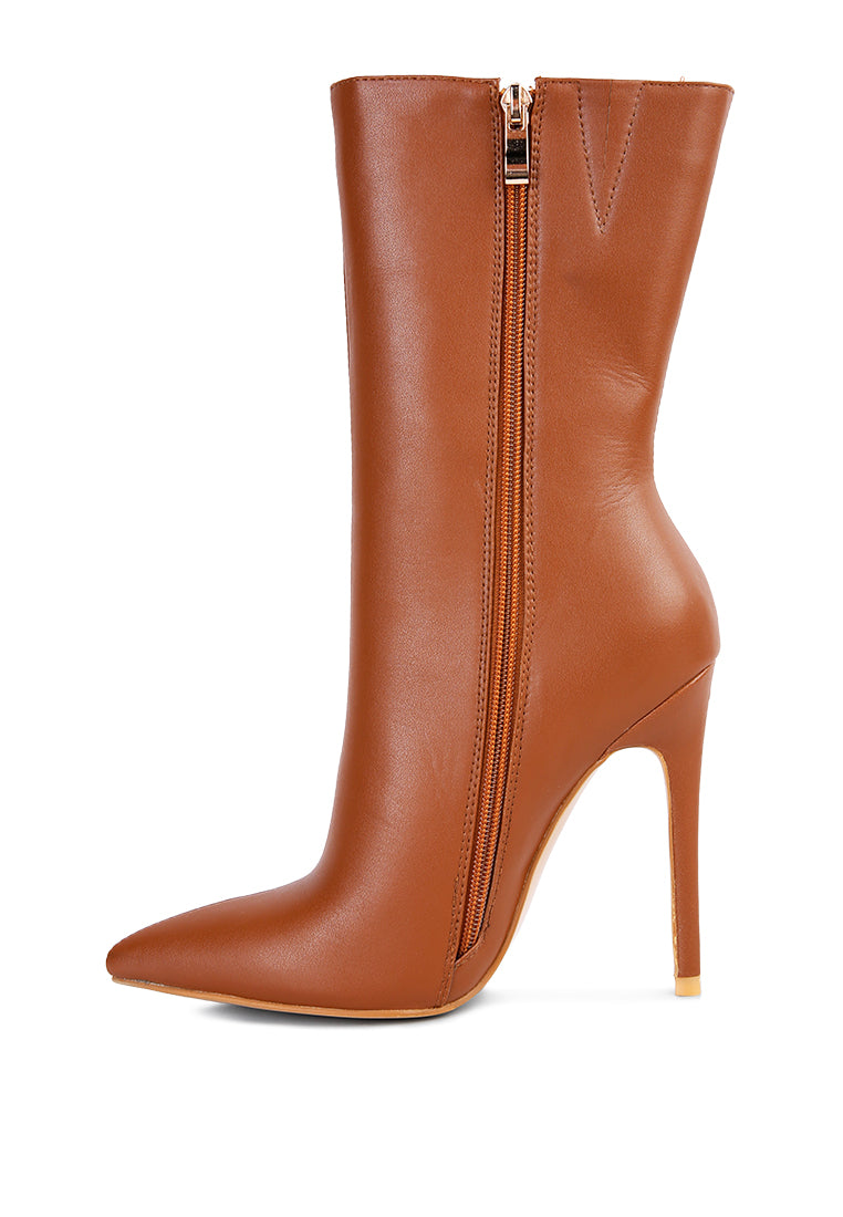 Micah Pointed Toe Stiletto High Ankle Boots