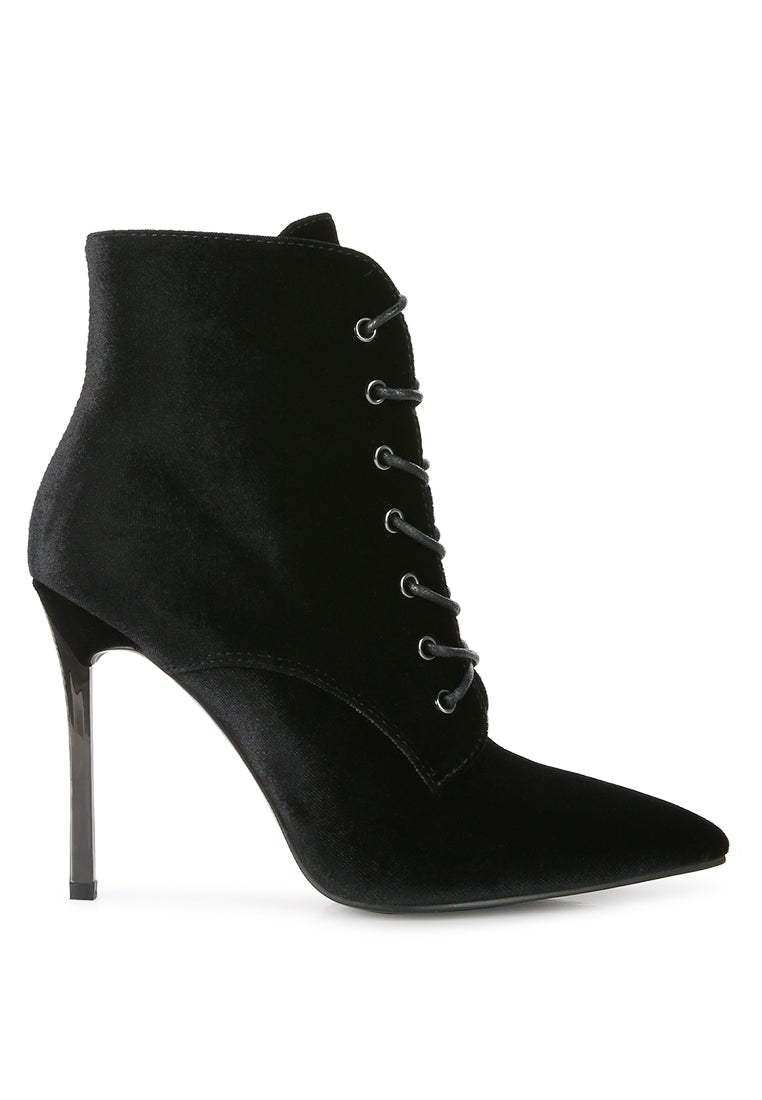 Bornsta Velvet High Heeled Velvet Boots