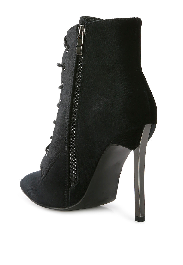 Bornsta Velvet High Heeled Velvet Boots