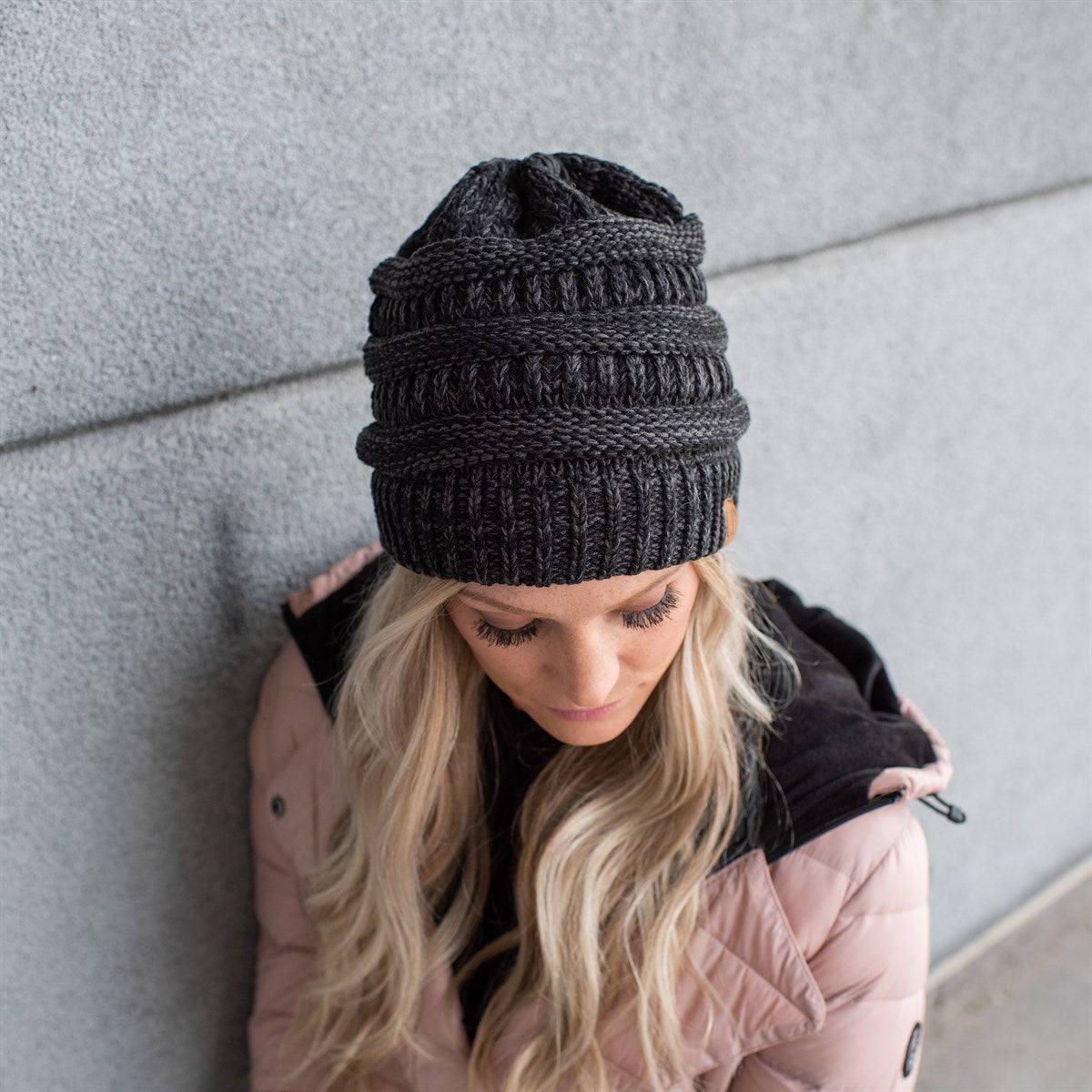 CC Two-Tone Super Soft Popular Beanies Hats