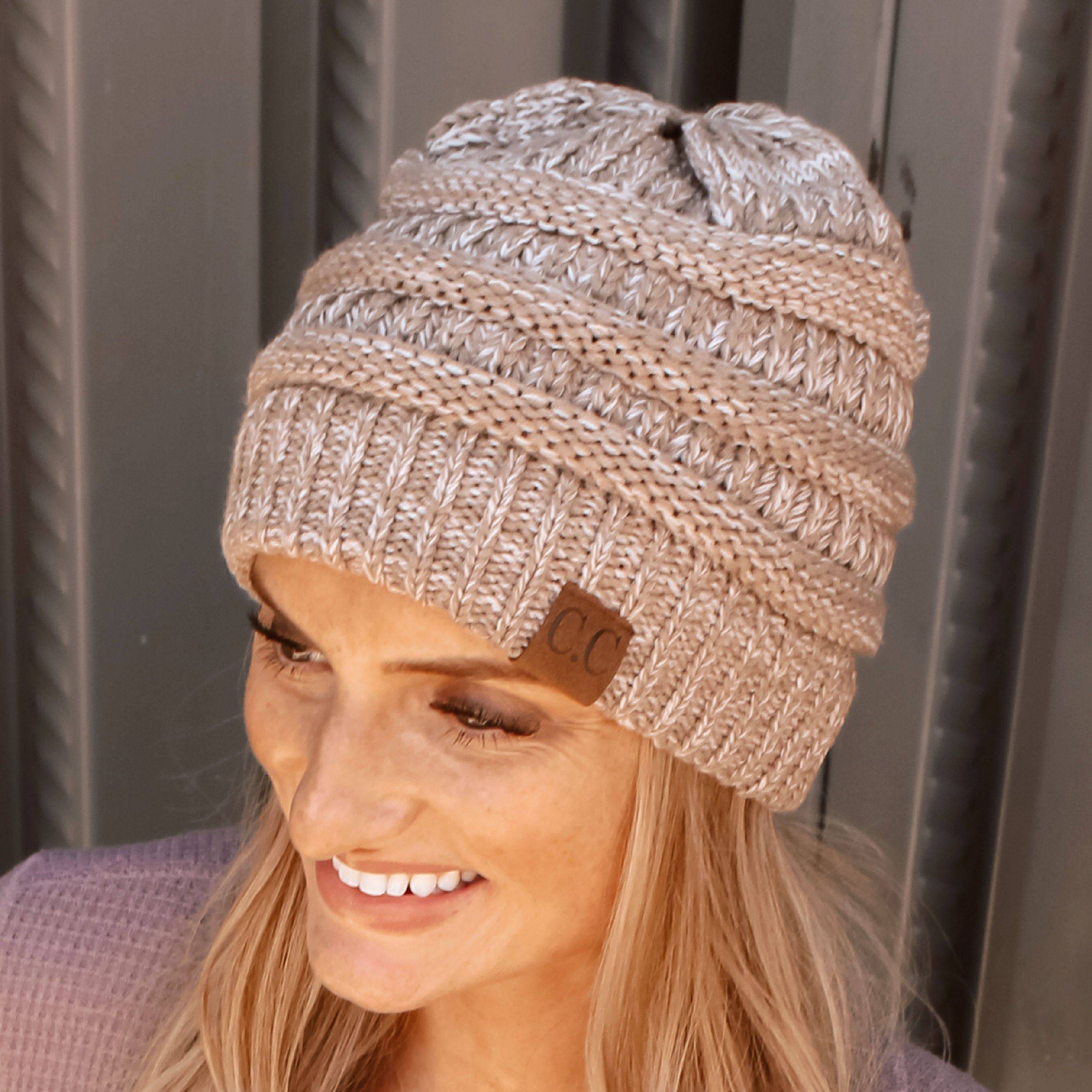 CC Two-Tone Super Soft Popular Beanies Hats