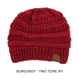 CC Two-Tone Super Soft Popular Beanies Hats