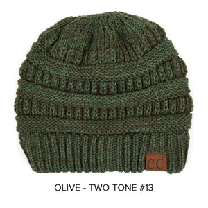 CC Two-Tone Super Soft Popular Beanies Hats