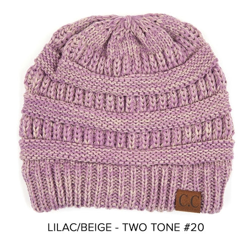 CC Two-Tone Super Soft Popular Beanies Hats