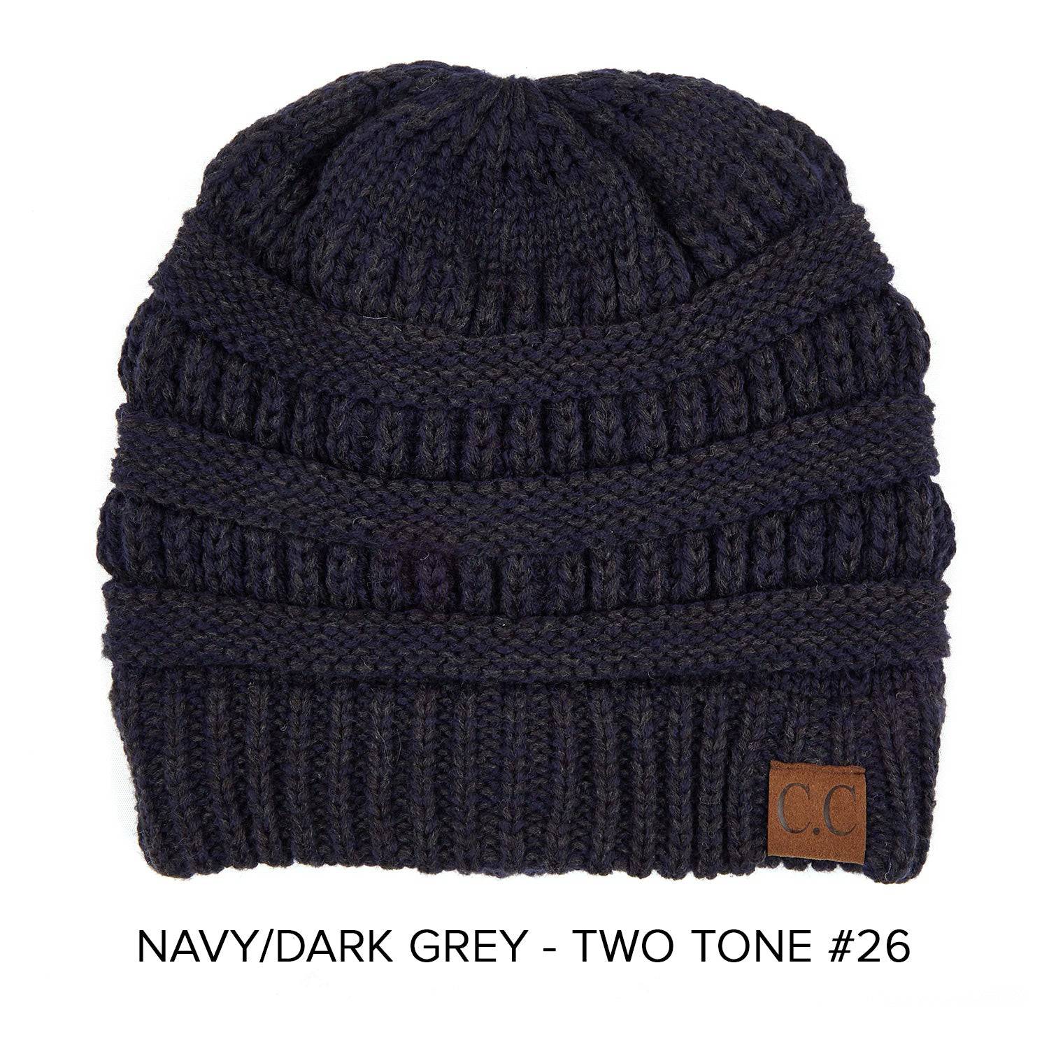 CC Two-Tone Super Soft Popular Beanies Hats