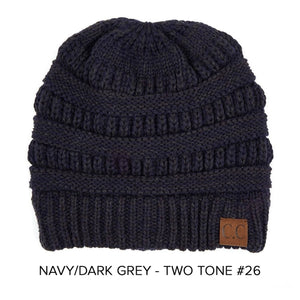 CC Two-Tone Super Soft Popular Beanies Hats