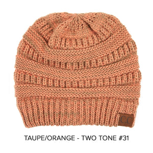 CC Two-Tone Super Soft Popular Beanies Hats