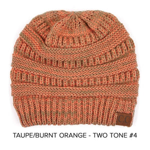 CC Two-Tone Super Soft Popular Beanies Hats